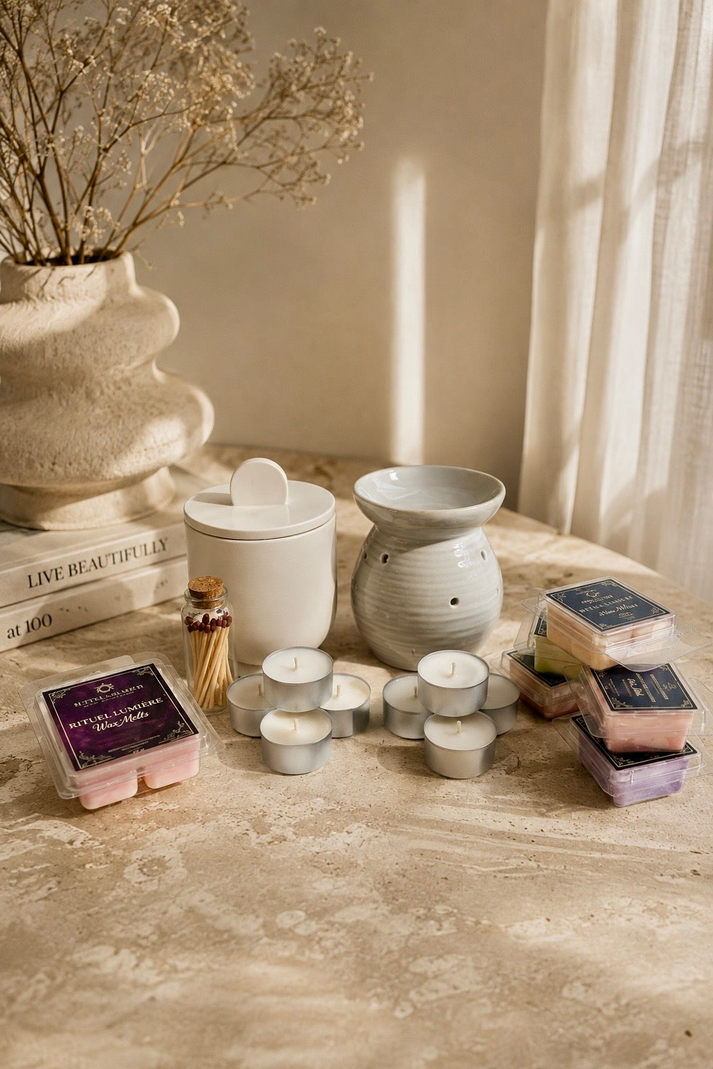 Pack Lumière de Bienvenida con todos sus productos artesanales y una selección de aromas sorpresa