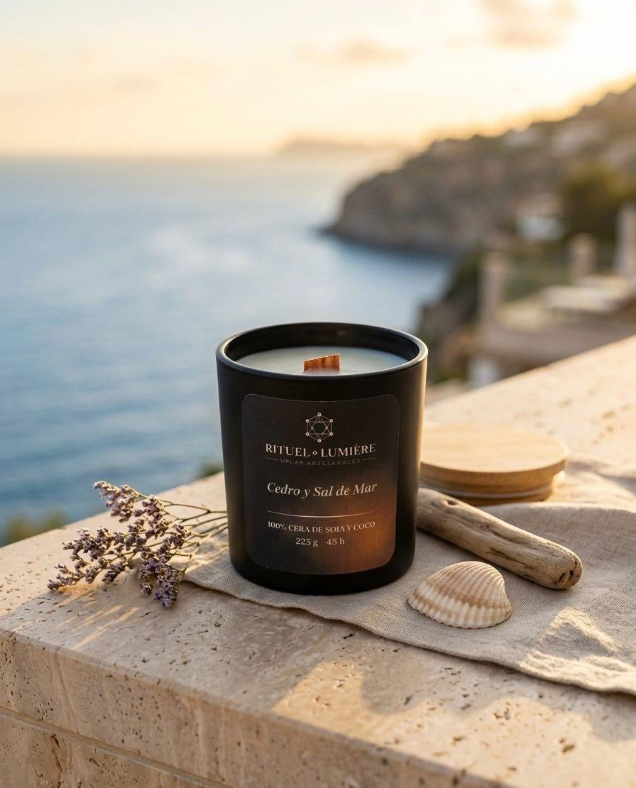 LUMIÈRE D’ÉTÉ                          velas y wax melts artesanales de cera de soja y coco