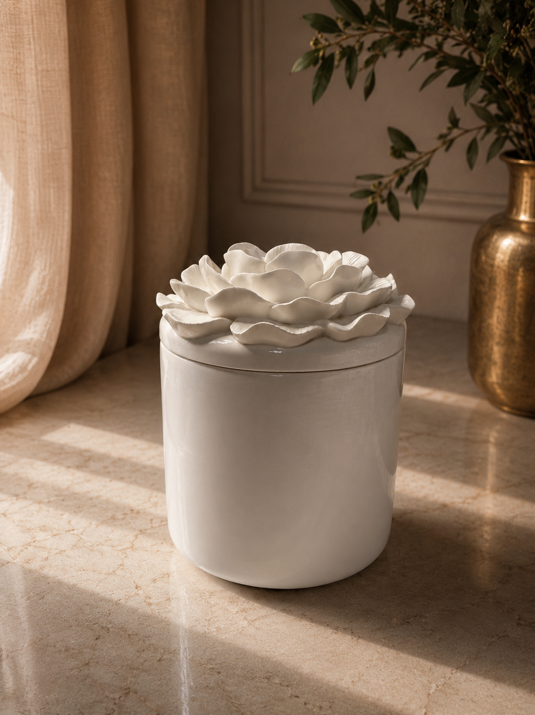 LUMIÈRE PIVOINE • vela artesanal de cera de soja y coco