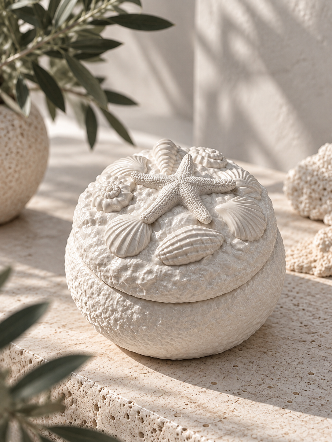LUMIÈRE D’ÈTÈ CERAMIQUE • Vela artesanal de cera de soja y coco