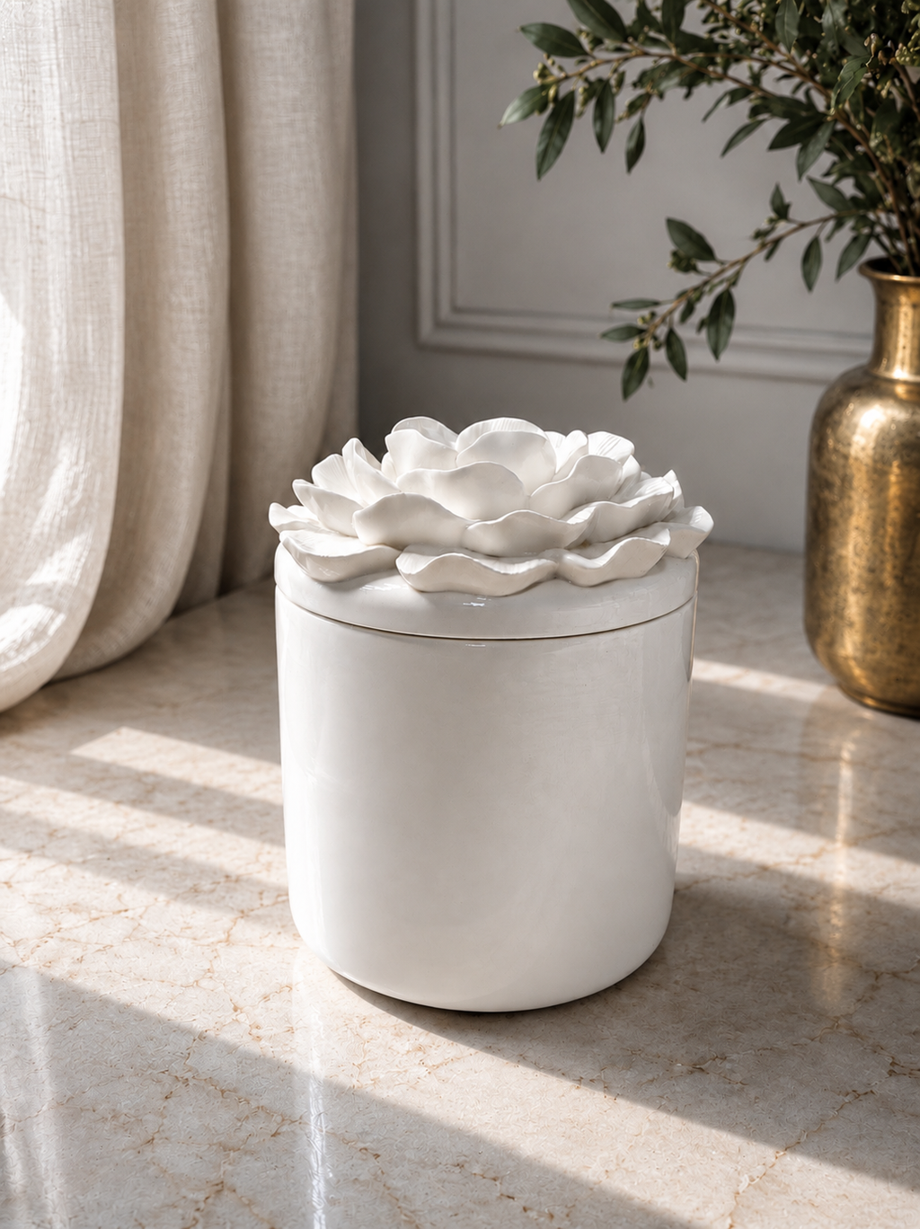 LUMIÈRE PIVOINE • vela artesanal de cera de soja y coco