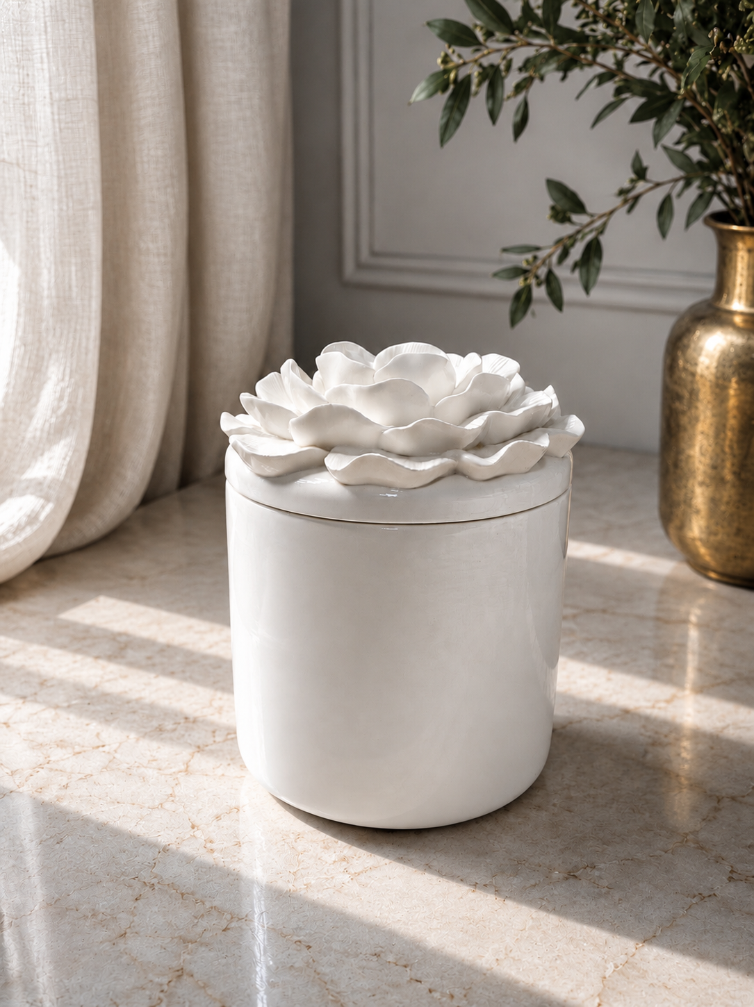 LUMIÈRE PIVOINE • vela artesanal de cera de soja y coco