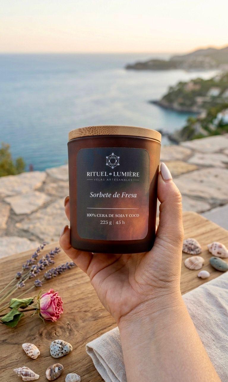 LUMIÈRE D’ÉTÉ                          velas y wax melts artesanales de cera de soja y coco