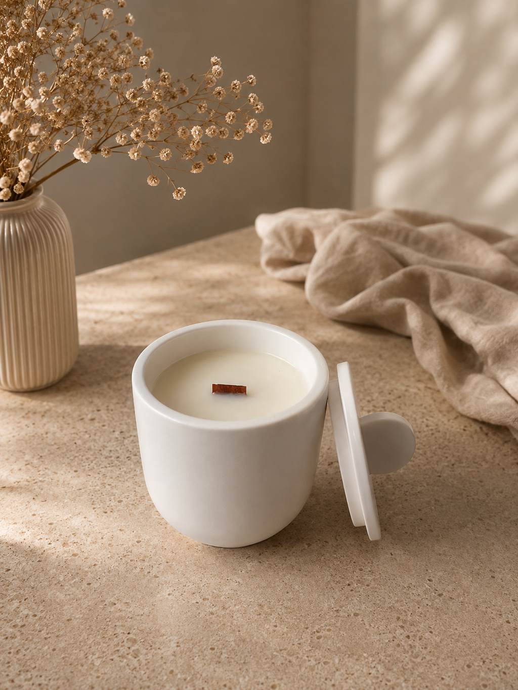 LUMIÈRE D’ÈPURE • Vela artesanal de cera de soja y coco