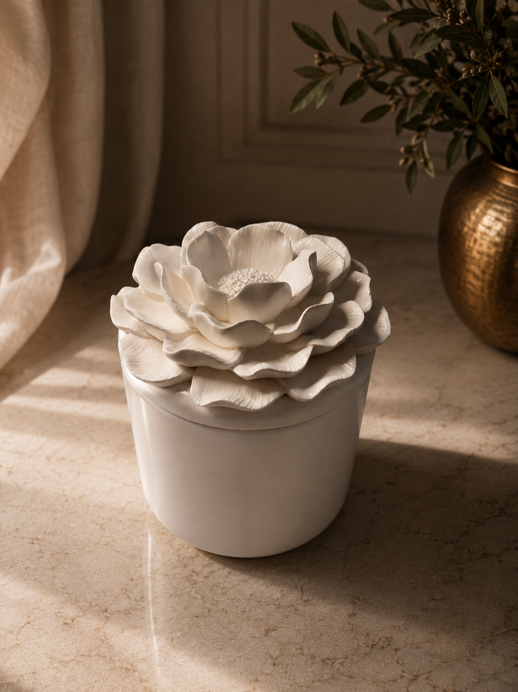 LUMIÈRE PIVOINE • vela artesanal de cera de soja y coco