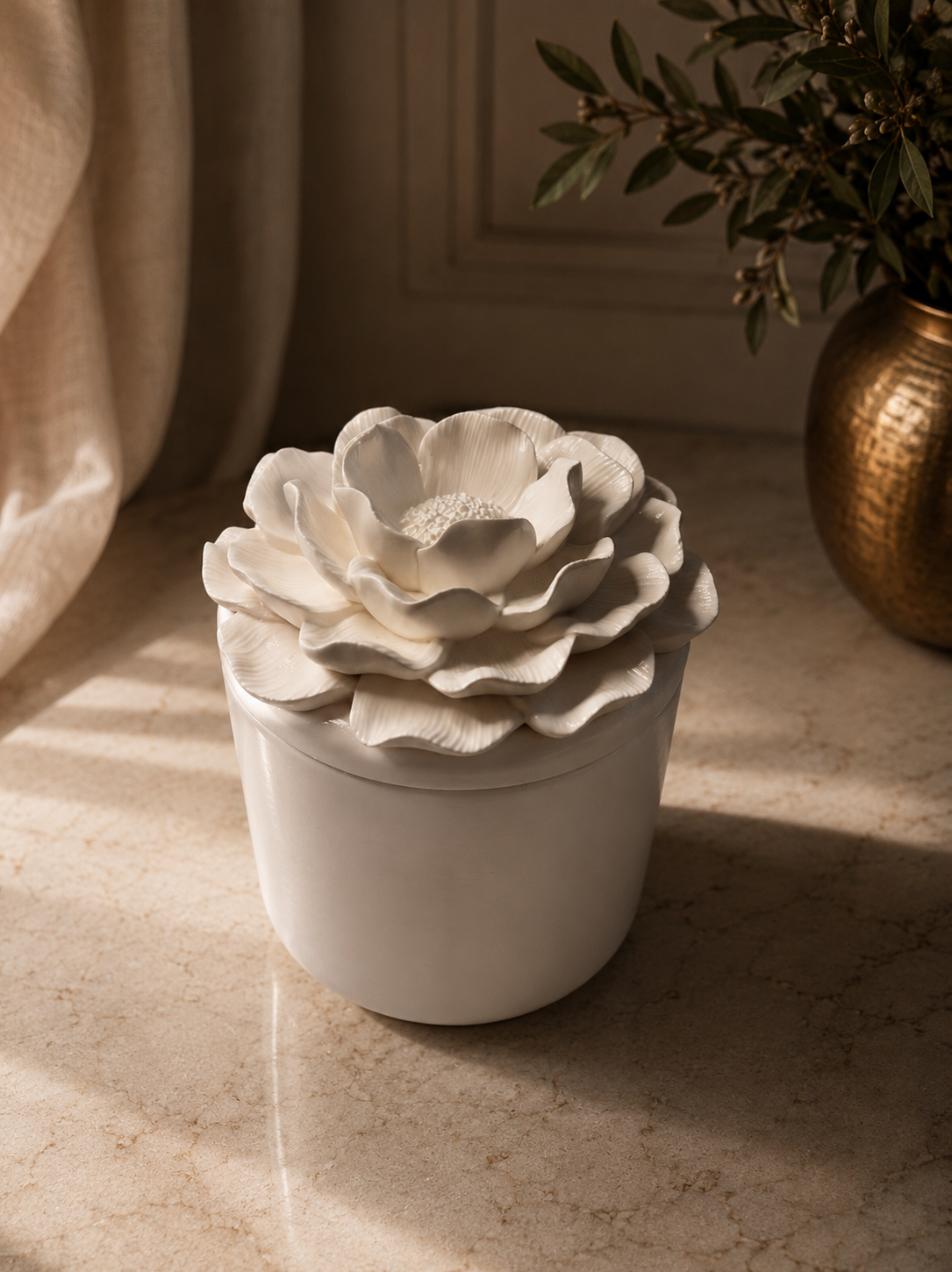 LUMIÈRE PIVOINE • vela artesanal de cera de soja y coco