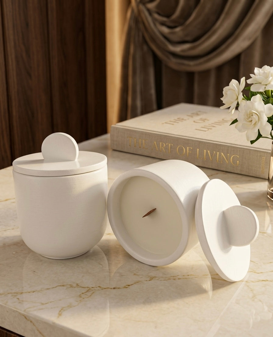 Vela lujo artesanal cera natural Brisa Tropical - Rituel lumière